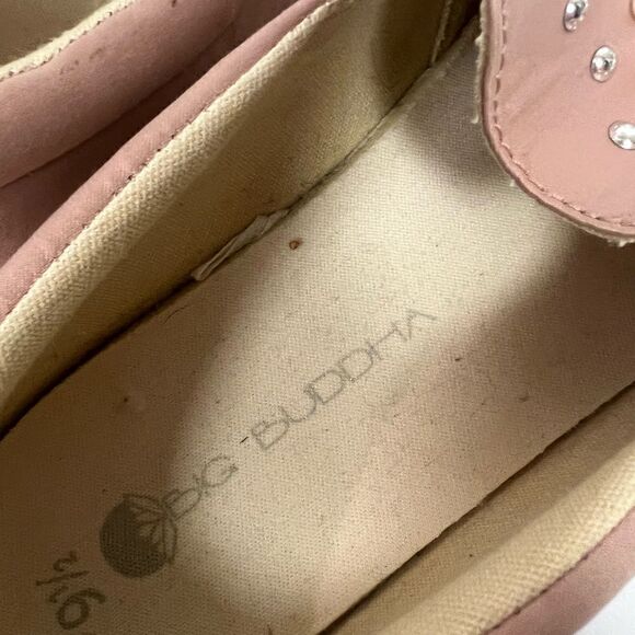 - Big Buddha pink satin “ bling” sneakers. Size 9.5 - Picture 5 of 8